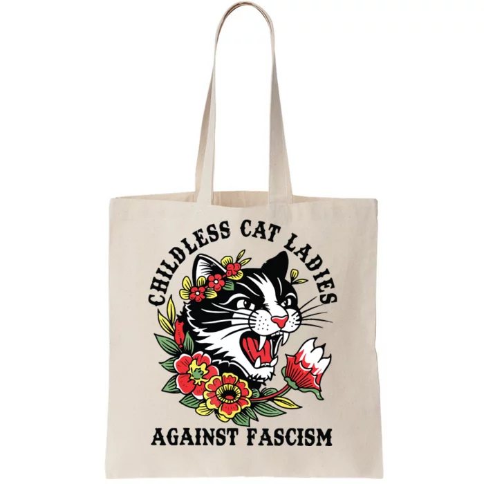 Childless Cat Ladies Voting Election 2024 Usa Vintage Tote Bag