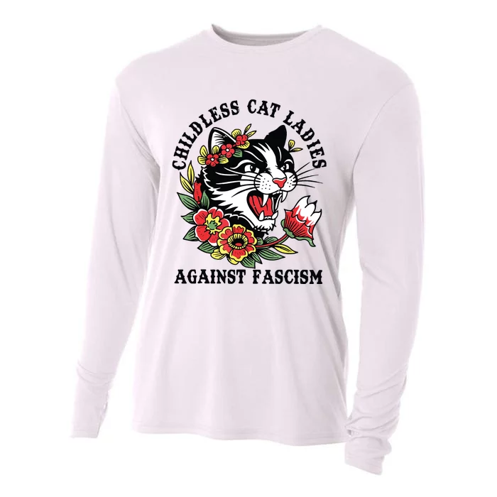 Childless Cat Ladies Voting Election 2024 Usa Vintage Cooling Performance Long Sleeve Crew