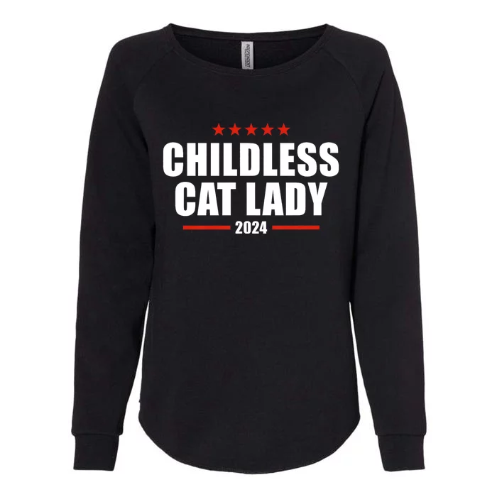 Childless Cat Lady 2024 Childless Cat Lady Womens California Wash Sweatshirt