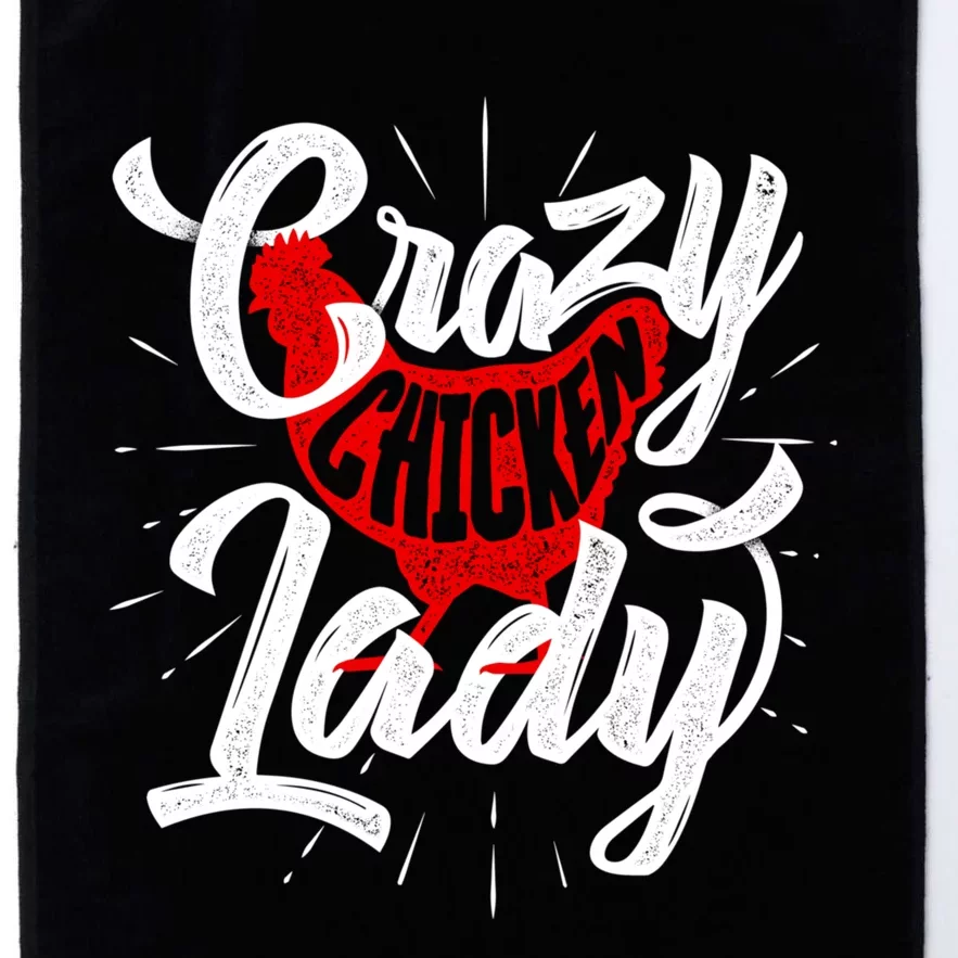 Crazy Chicken Lady Chickens Farmer Farming Platinum Collection Golf Towel