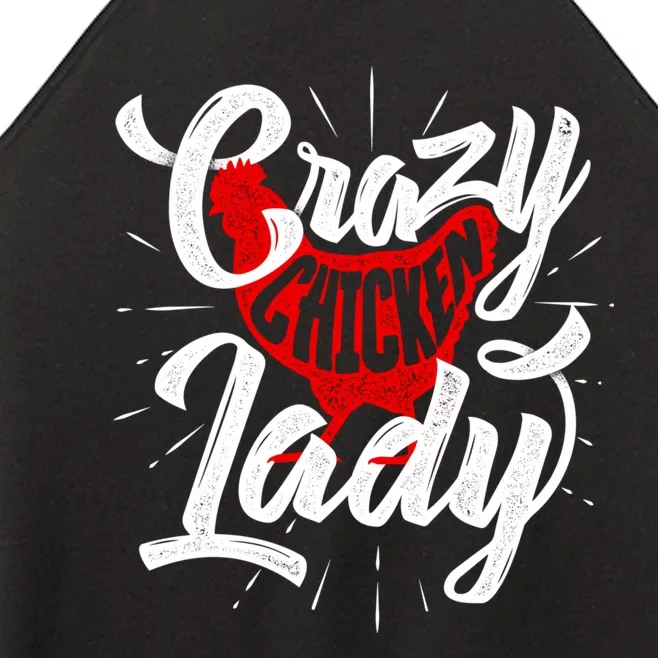 Crazy Chicken Lady Chickens Farmer Farming Women’s Perfect Tri Rocker Tank