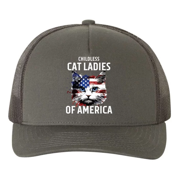 Childless Cat Lady Yupoong Adult 5-Panel Trucker Hat