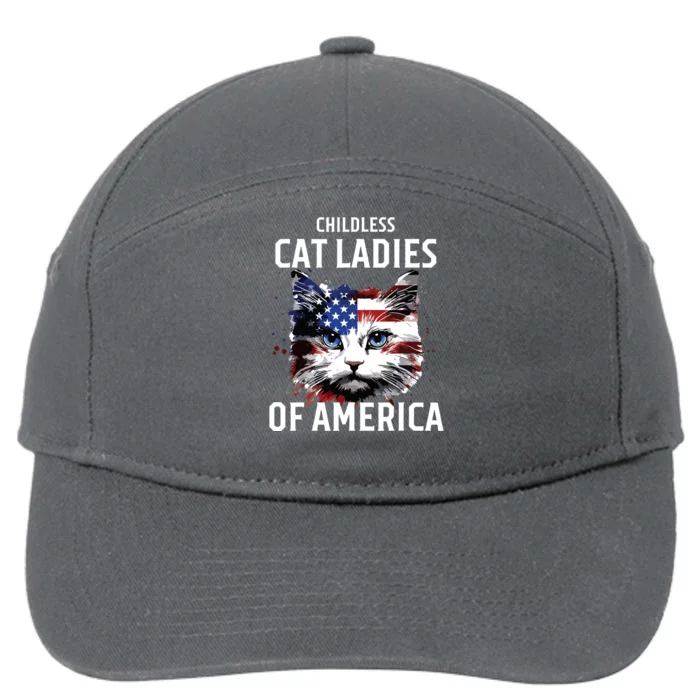 Childless Cat Lady 7-Panel Snapback Hat