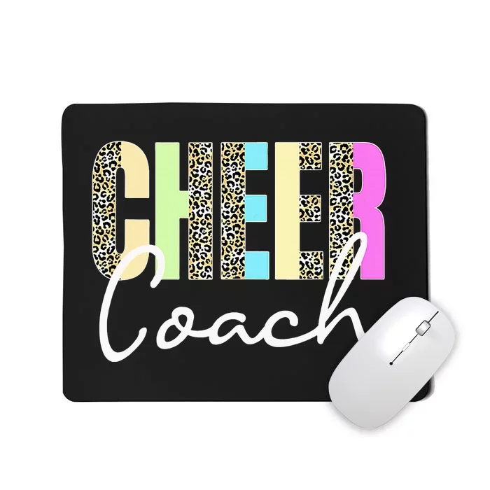 Cheer Coach Leopard Cheerleading Cute Cheer Coach Mousepad