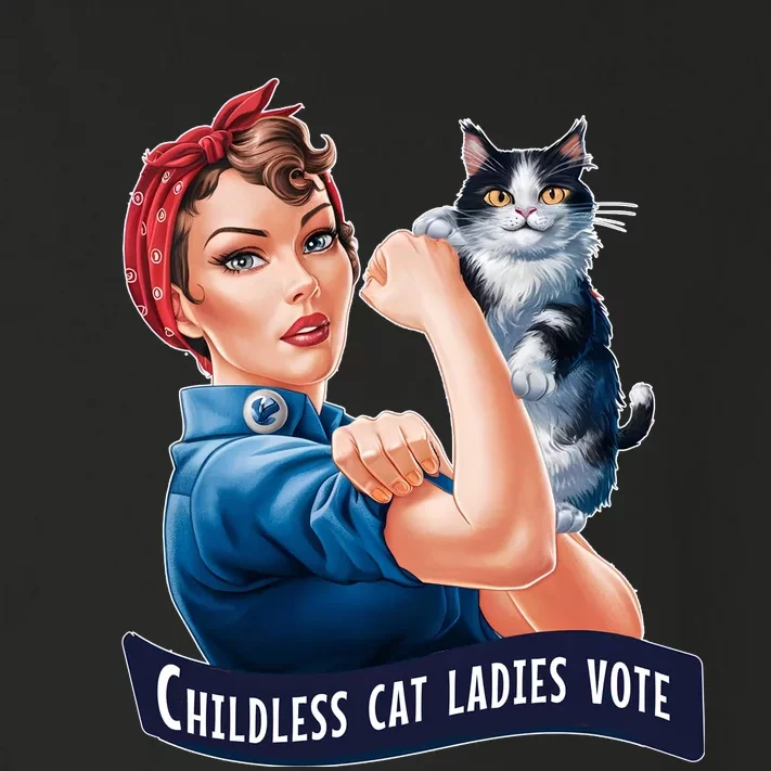 Childless Cat Ladies Vote Rosie The Riveter Toddler Long Sleeve Shirt