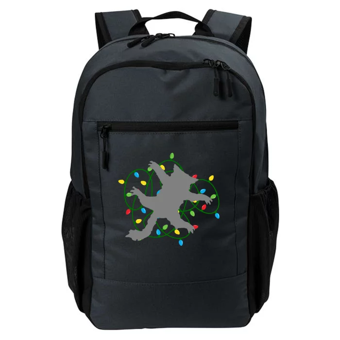 Cat Christmas Lights Tangle Funny Cat Lover Christmas Gift Daily Commute Backpack