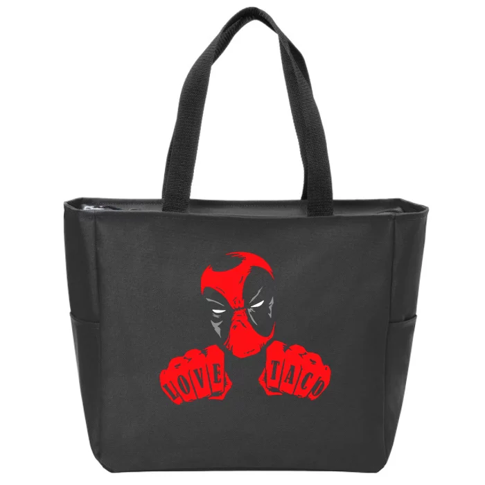 Cult Comic Love Taco Zip Tote Bag