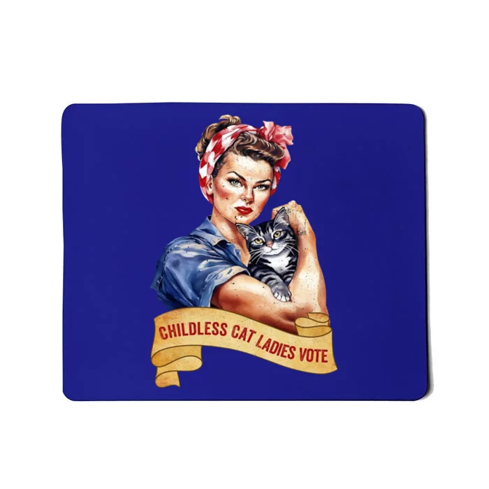 Childless Cat Ladies Vote Kamala Harris 2024 Election Mousepad