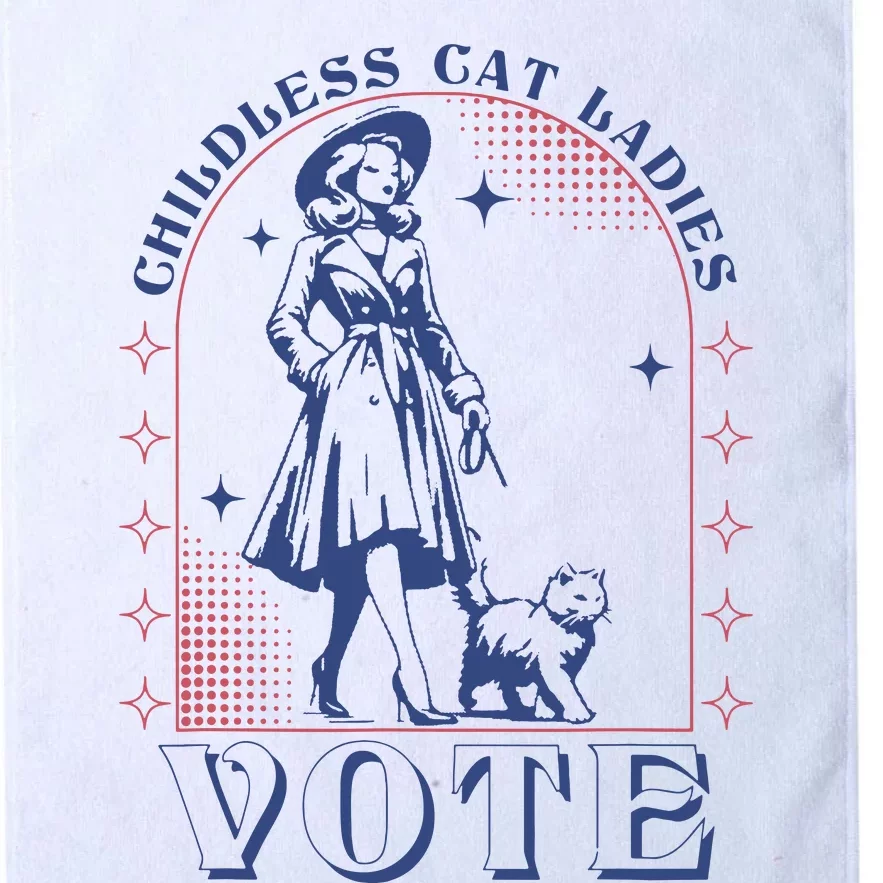 Childless Cat Ladies Vote Retro Election 2024 Usa Platinum Collection Golf Towel