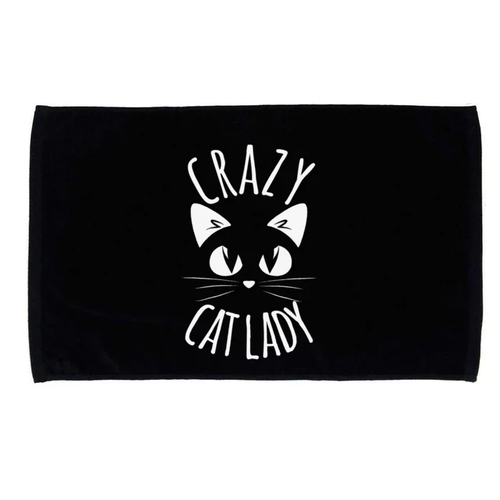 CRAZY CAT LADY Funny Fur Mom Mothers Day Christmas Birthday Microfiber Hand Towel