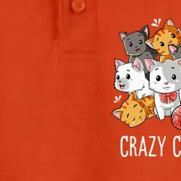 Crazy Cat Lady Funny Kitty Kitten Animal Lover Dry Zone Grid Performance Polo