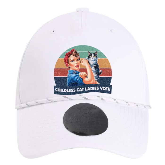 Childless Cat Ladies Vote Rosie The Riveter Vintage Performance The Dyno Cap