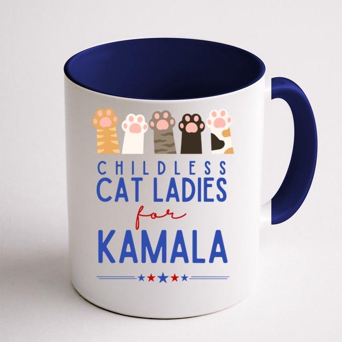 Childless Cat Ladies For Kamala Front & Back Coffee Mug