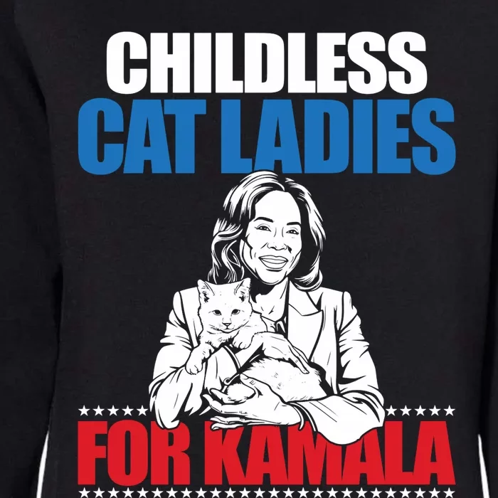 Childless Cat Ladies For Kamala Womens California Wash Sweatshirt