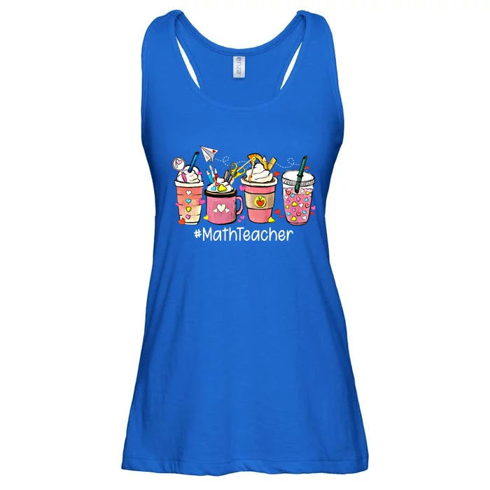 Cute Coffee Latte Math Teacher ValentineS Day Gift Ladies Essential Flowy Tank