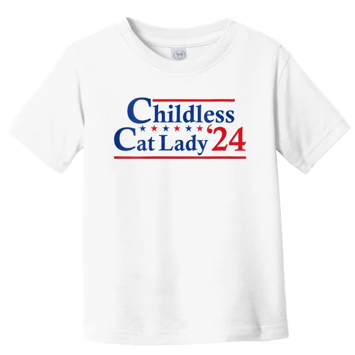 Childless Cat Lady Kamala Toddler T-Shirt