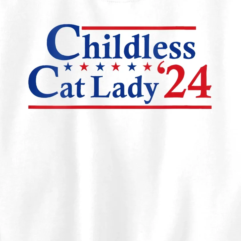 Childless Cat Lady Kamala Kids Sweatshirt