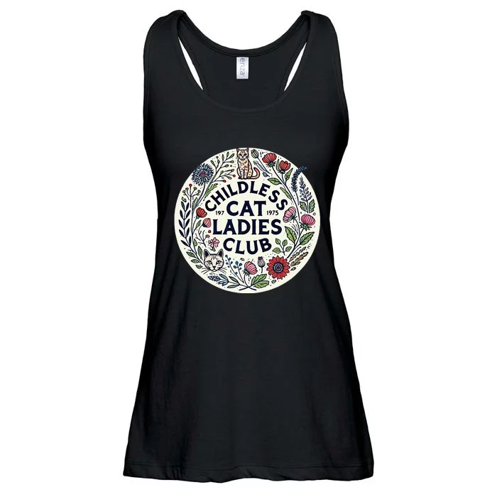 Childless Cat Ladies Club Illustration Cat Person Artwork Ladies Essential Flowy Tank