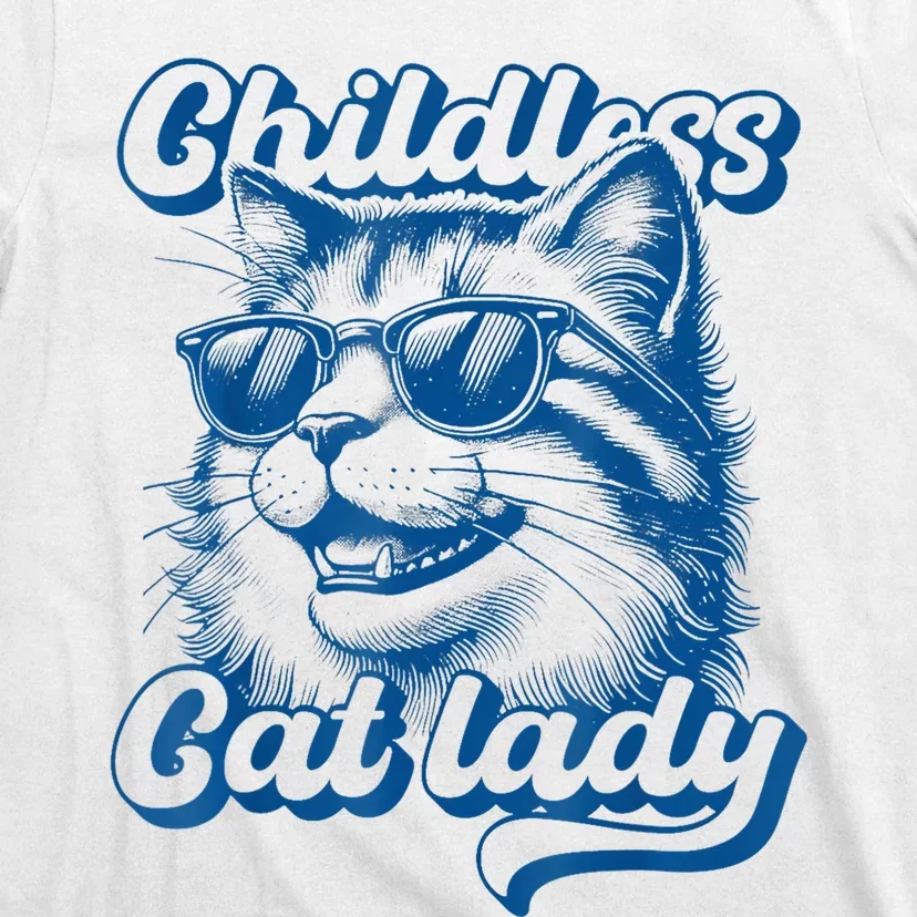 Childless Cat Ladies Against Fascism Kamala Harris Cat 2024 T-Shirt