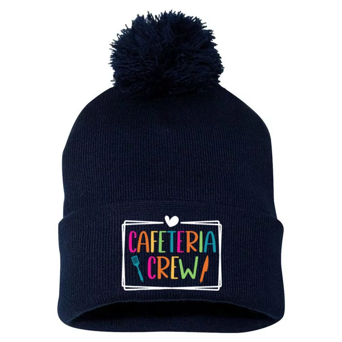 Cafeteria Crew Lunch Ladies Back To School Lunch Lady Squad Pom Pom 12in Knit Beanie