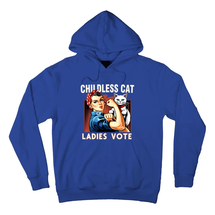 Childless Cat Ladies Vote Rosie The Riveter Cat Ladies Vote Hoodie