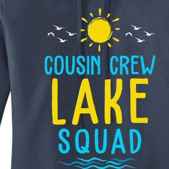 Cousin Crew Lake Squad Summer Vacation Family Matching Women's Pullover Hoodie