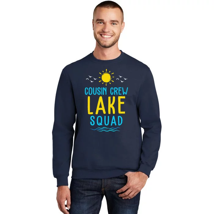 Cousin Crew Lake Squad Summer Vacation Family Matching Tall Sweatshirt