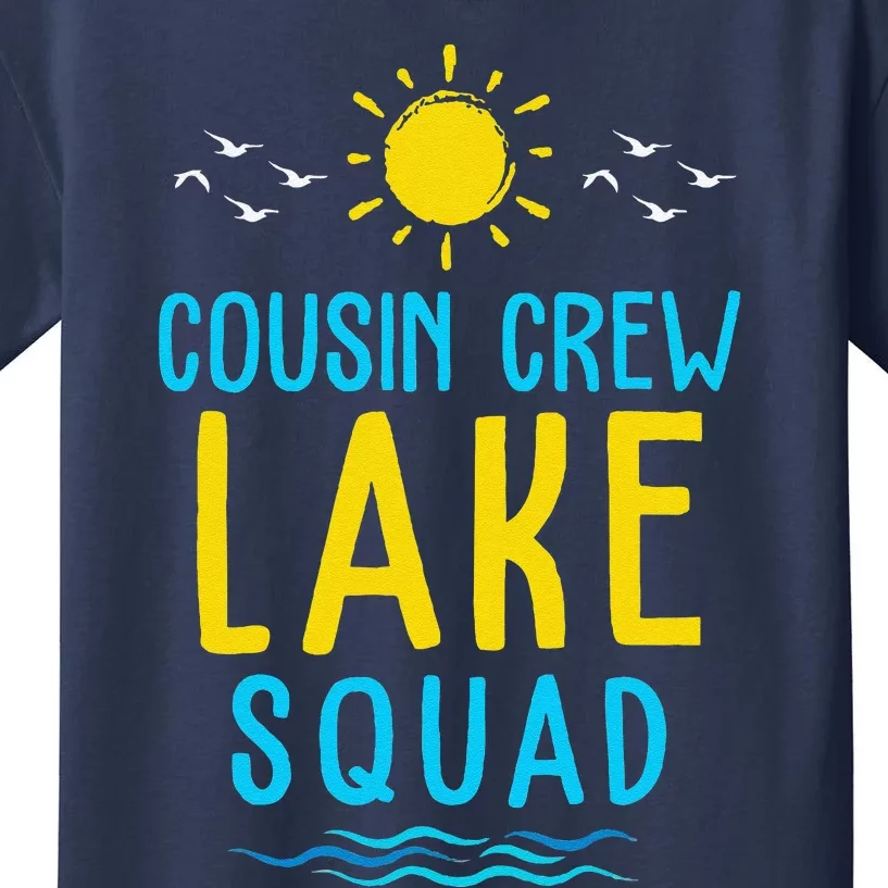 Cousin Crew Lake Squad Summer Vacation Family Matching Kids T-Shirt