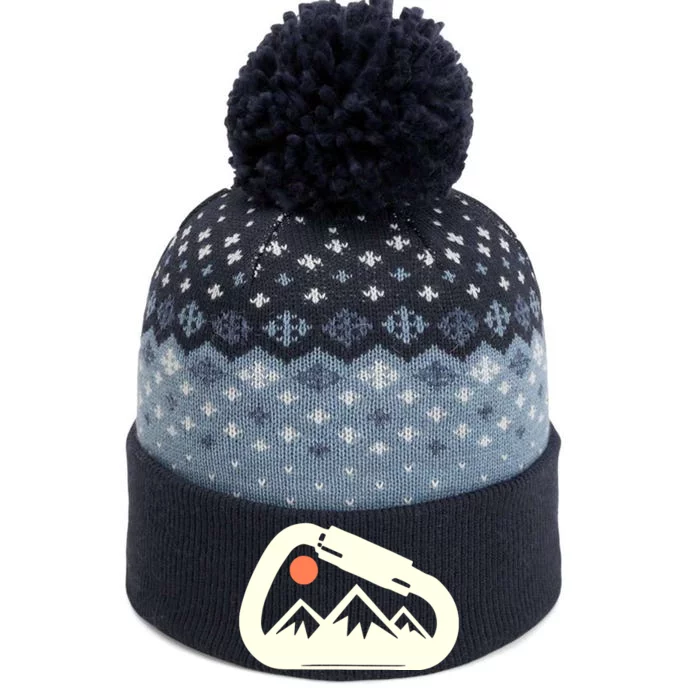 Climbing The Baniff Cuffed Pom Beanie