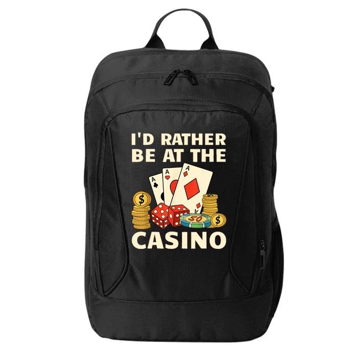 Cool Casino Lover Art For Women Casino Gambling Gambler City Backpack