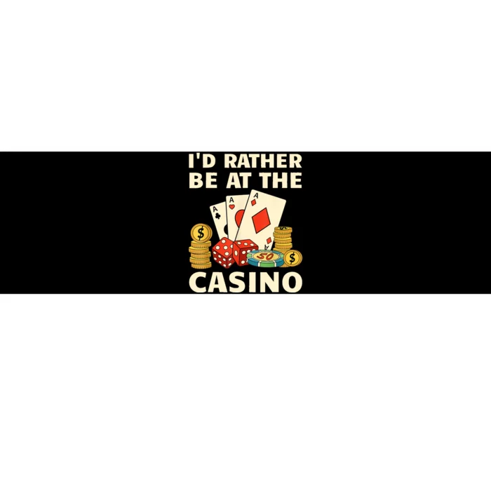 Cool Casino Lover Art For Women Casino Gambling Gambler Bumper Sticker