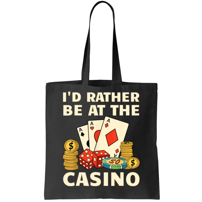 Cool Casino Lover Art For Women Casino Gambling Gambler Tote Bag