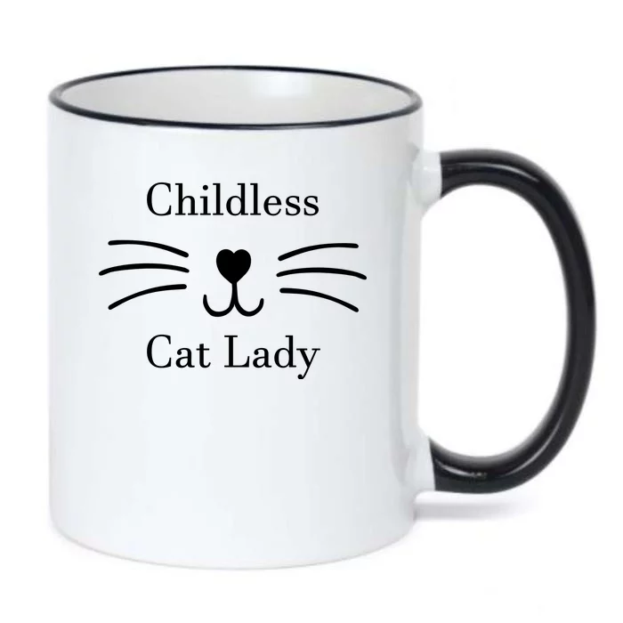 Childless Cat Lady Kamala Harris Black Color Changing Mug