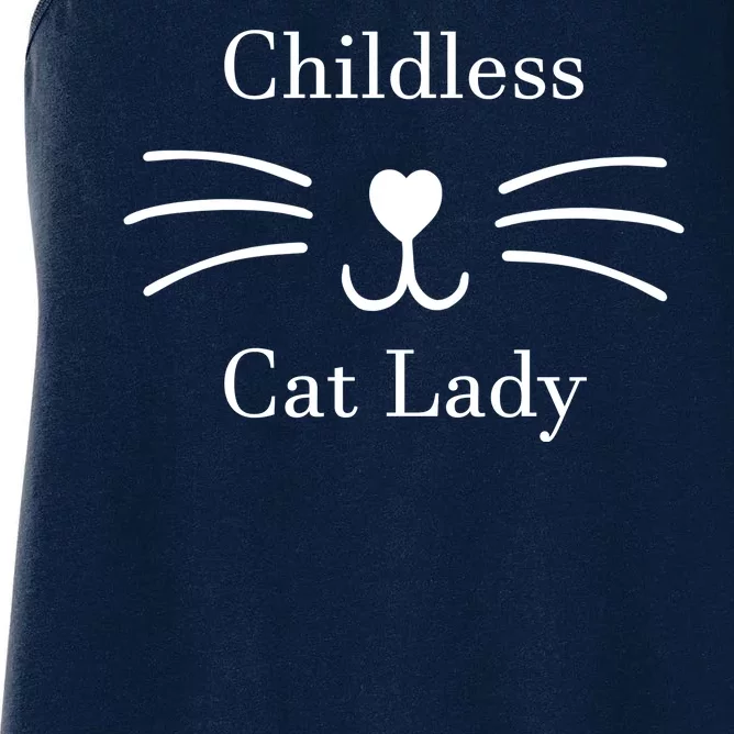 Childless Cat Lady Kamala Harris Women's Racerback Tank