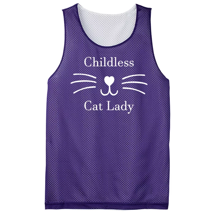 Childless Cat Lady Kamala Harris Mesh Reversible Basketball Jersey Tank