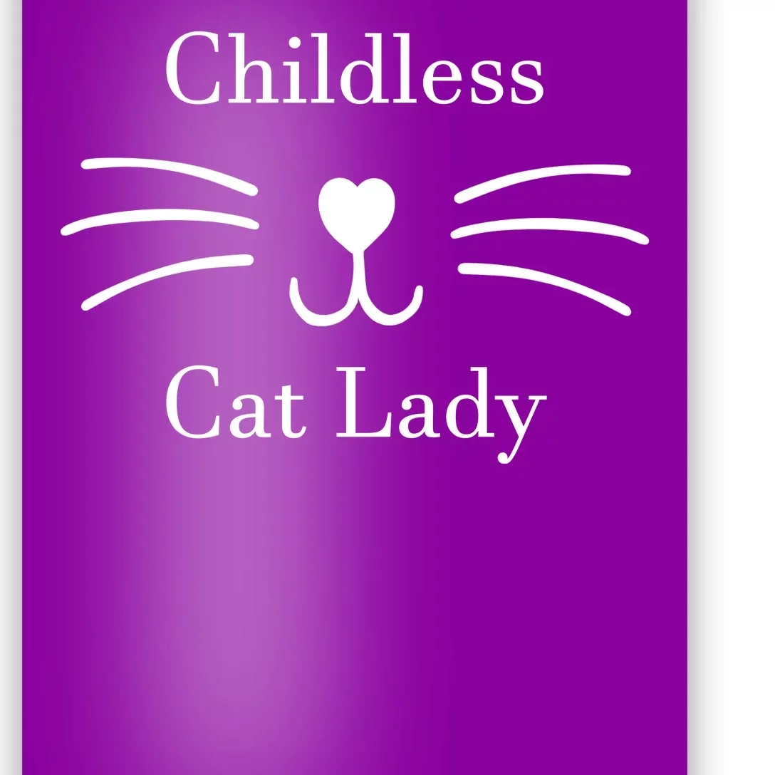 Childless Cat Lady Kamala Harris Poster