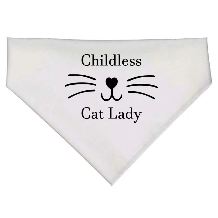 Childless Cat Lady Kamala Harris USA-Made Doggie Bandana