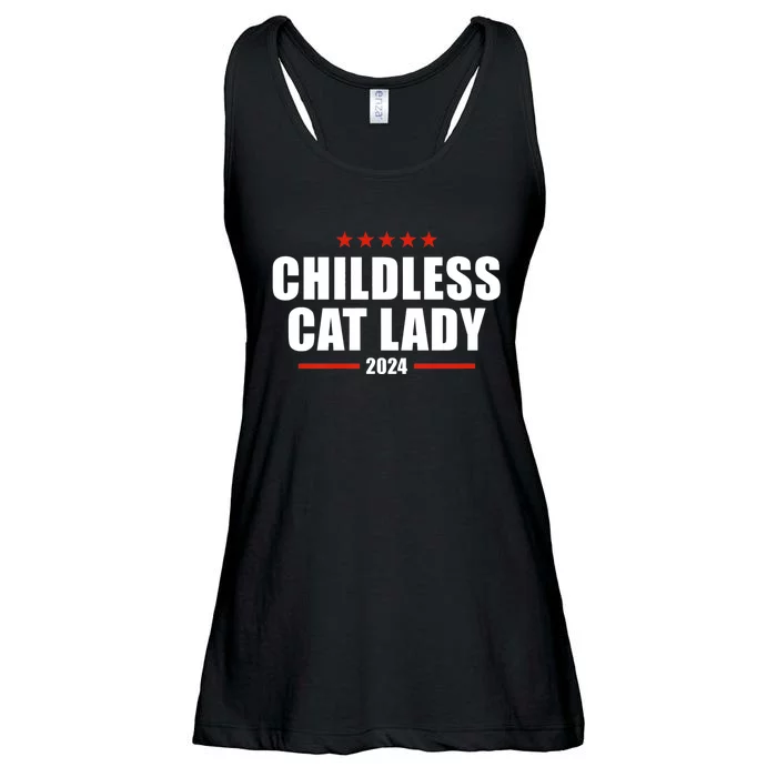 Childless Cat Lady 2024 Childless Cat Lady Ladies Essential Flowy Tank