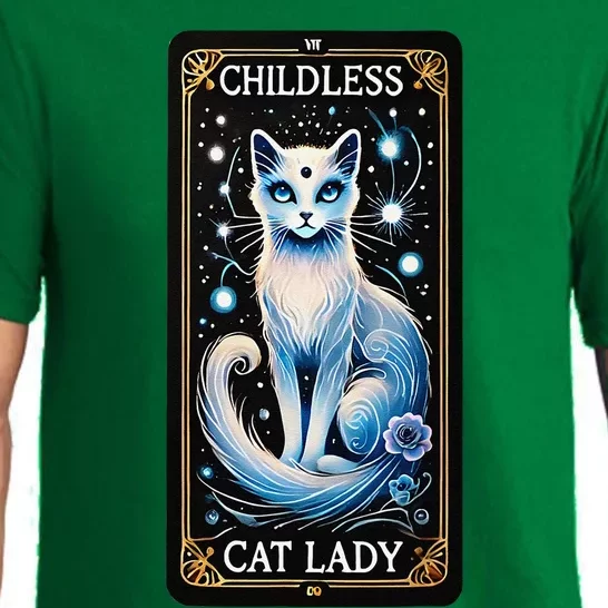 Childless Cat Lady Tarot Card Gift Pajama Set