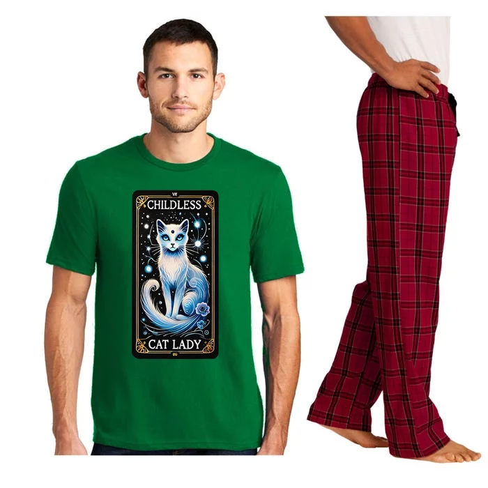 Childless Cat Lady Tarot Card Gift Pajama Set