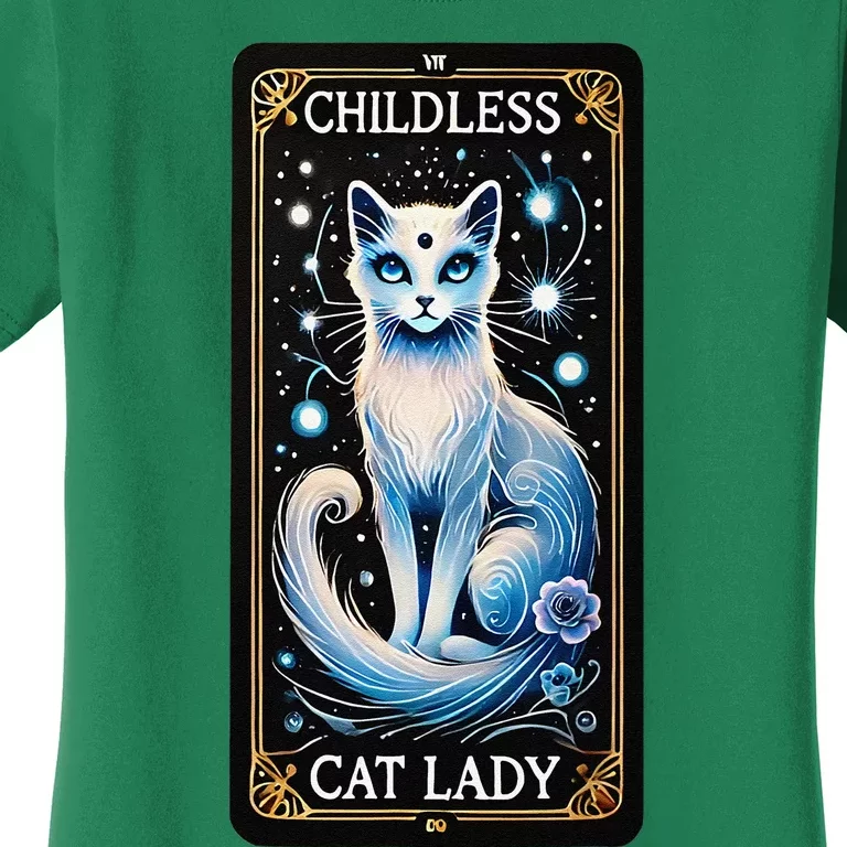 Childless Cat Lady Tarot Card Gift Women's T-Shirt