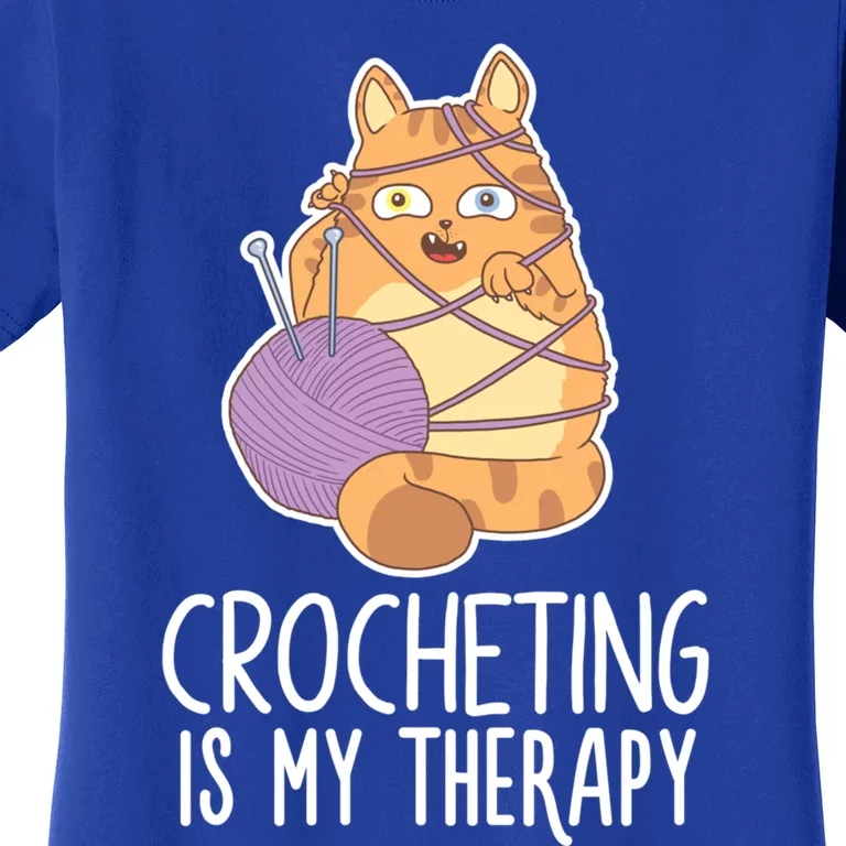 Crocheting Cat Lover Yarn Sewing Knitting Lover Great Gift Women's T-Shirt