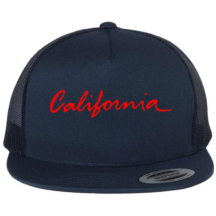 California CA License Plate Design Classic Flat Bill Trucker Hat