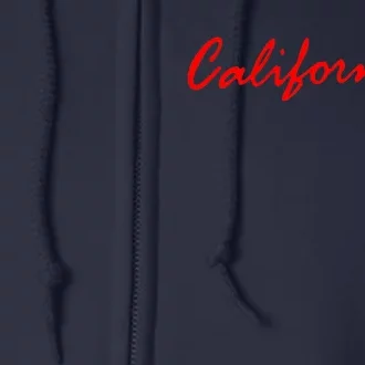 California CA License Plate Design Classic Full Zip Hoodie