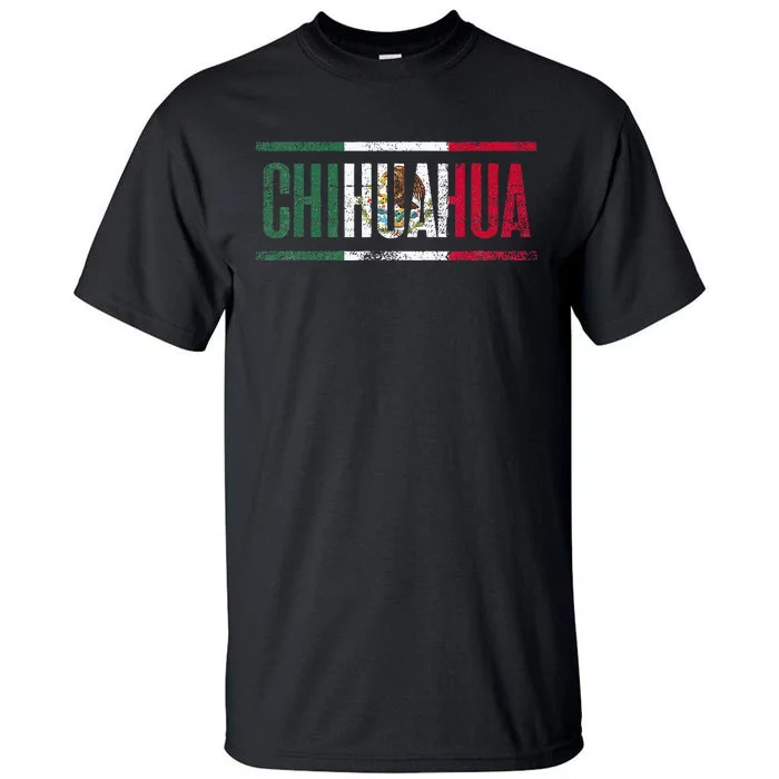 Chihuahua Con La Bandera De México Tall T-Shirt