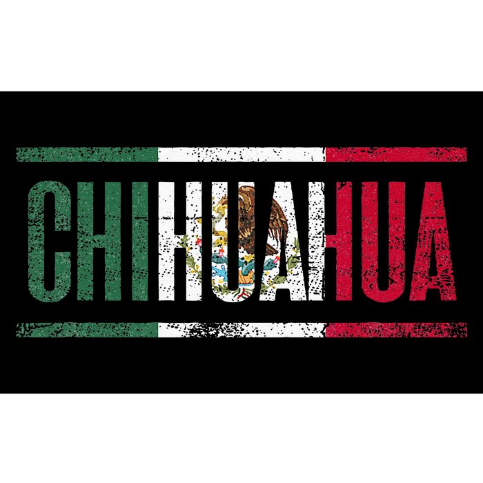 Chihuahua Con La Bandera De México Bumper Sticker