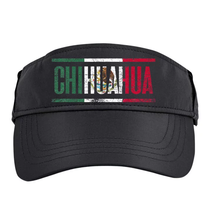 Chihuahua Con La Bandera De México Adult Drive Performance Visor