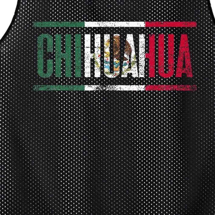 Chihuahua Con La Bandera De México Mesh Reversible Basketball Jersey Tank