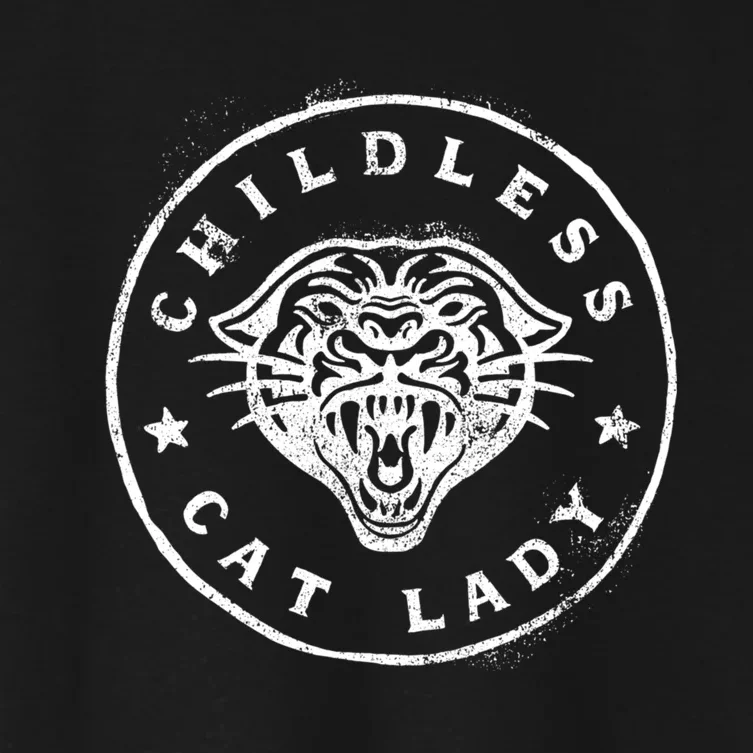 Childless Cat Lady Women's Crop Top Tee