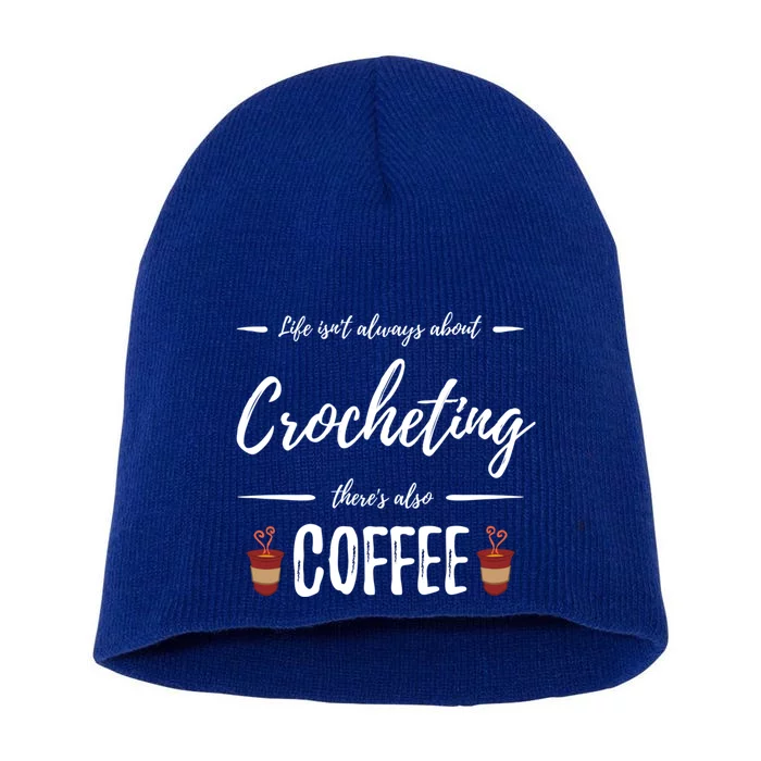 Crocheting Coffee Lover Funny Crochet Gift Idea Gift Short Acrylic Beanie